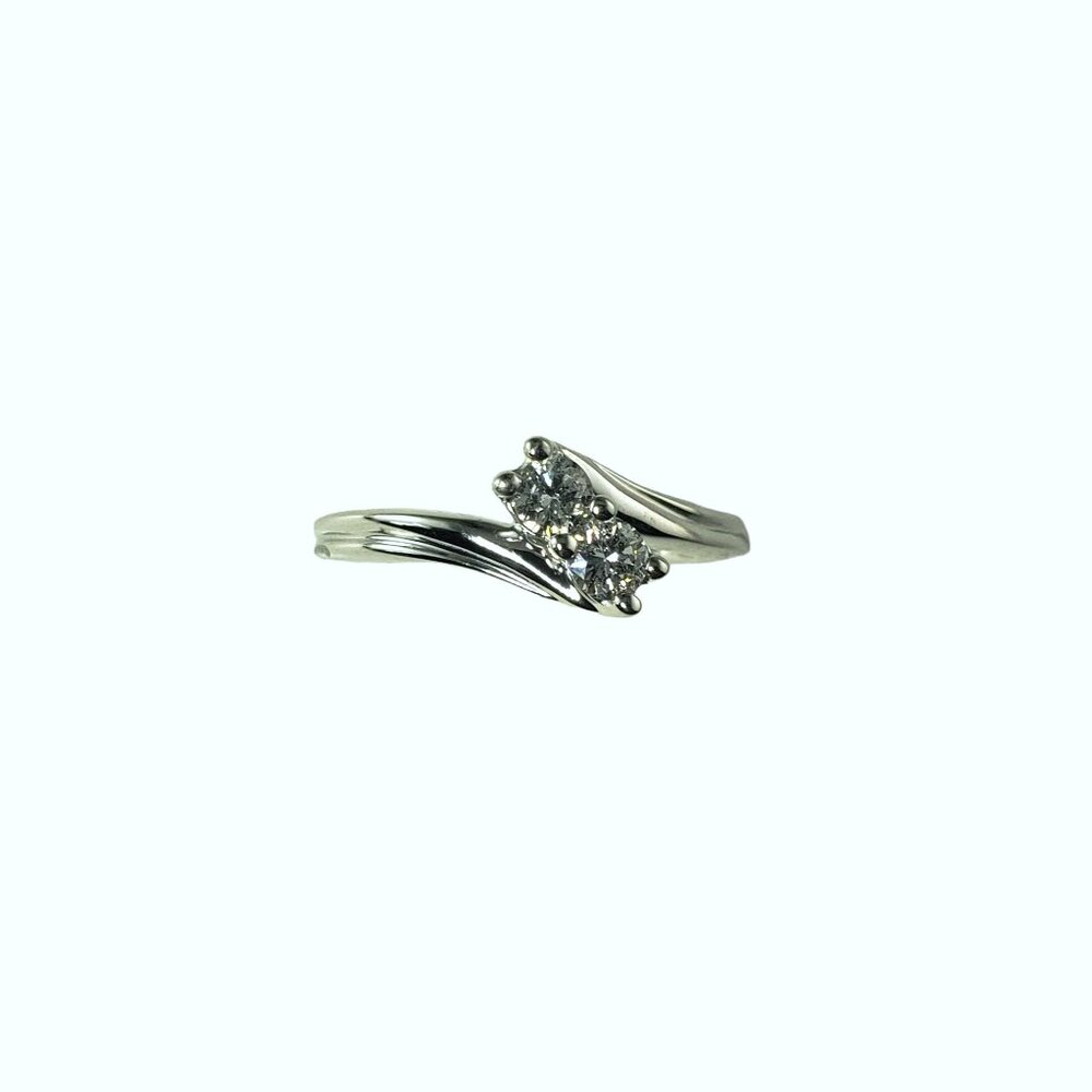 "Ever Us" 14 Karat White Gold and Diamond Ring Size 6.5 #14878